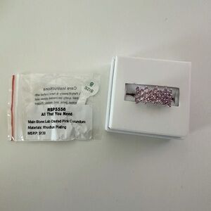 BP Bomb Party “All That You Need” Lab Created Pink Corundum Size 8